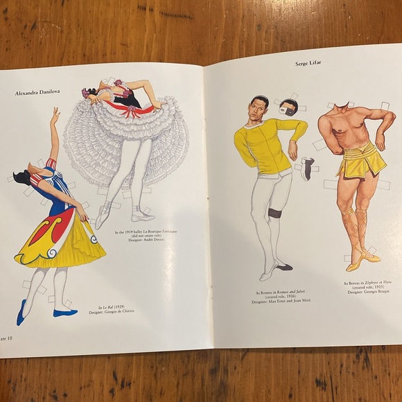 Vintage Russian ballet dancing paper dolls - Picture 8 of 10